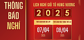 Lịch nghỉ Giỗ Tổ Hùng Vương 2025 đối với thiếu nhi đang sinh hoạt tại Cung Thiếu nhi Hà Nội