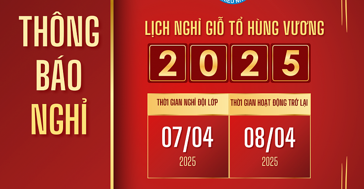 Lịch nghỉ Giỗ Tổ Hùng Vương 2025 đối với thiếu nhi đang sinh hoạt tại Cung Thiếu nhi Hà Nội