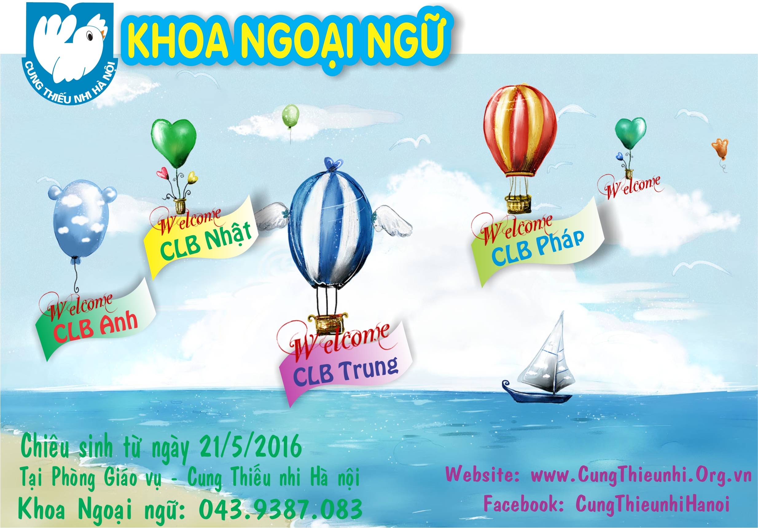 Khoa Ngoại Ngữ chiêu sinh kì III 2017
