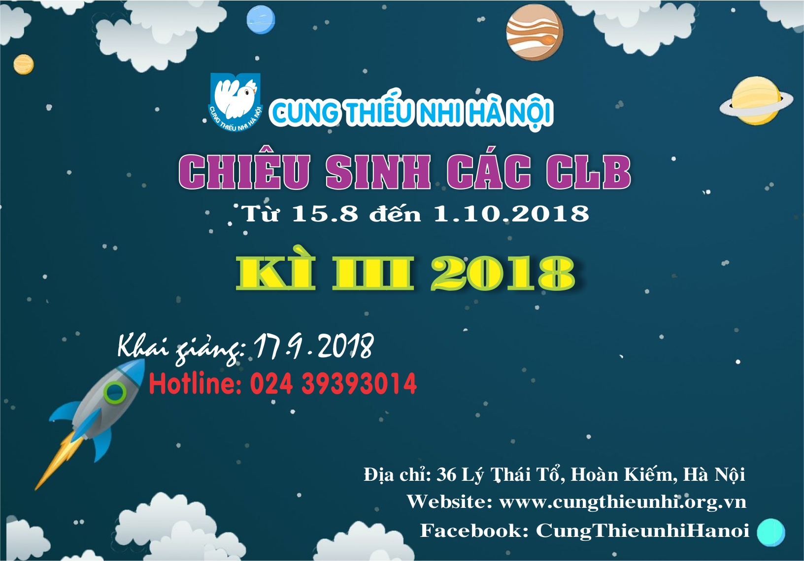 KHOA THỂ DỤC THỂ THAO CHIÊU SINH KÌ III.2018